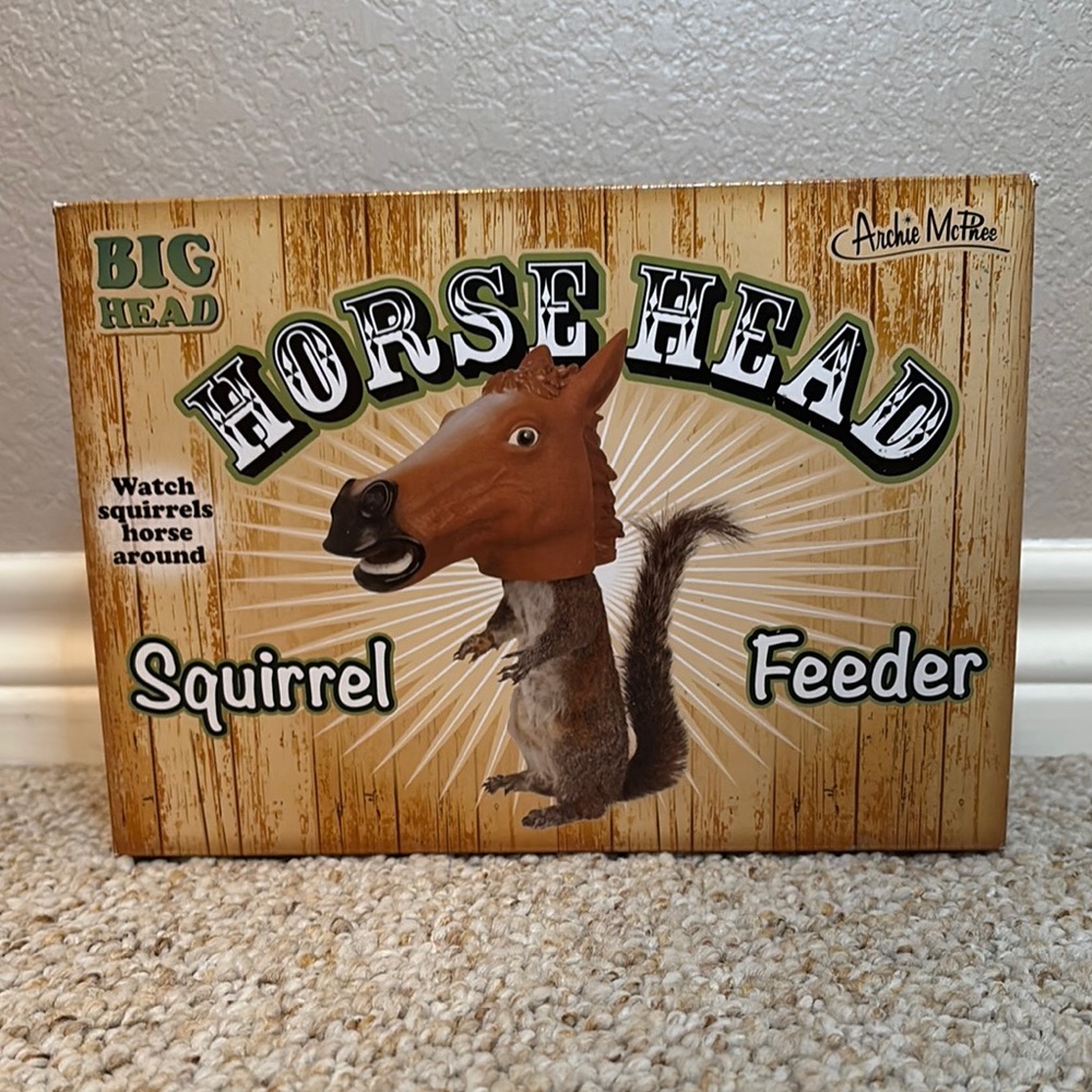 Archie McPhee Horse Head Squirrel Feeder